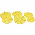Aftermarket UNIVERSAL YELLOW POLY REPLACEMENT SPINNER 24 INCH DIAMETER CLOCKWISE 1308907